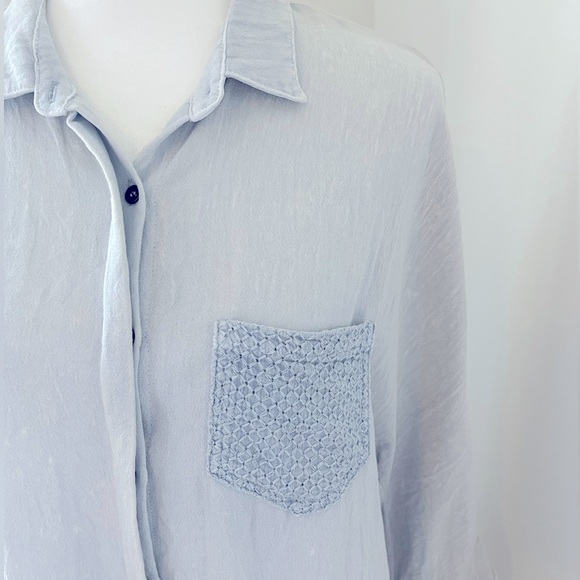 Umgee Acid-wash Button Down/Up with pocket & side details - Size S - Picture 2 of 15